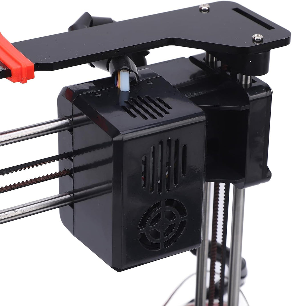 Mini 3D Printer - PLA/TPU Filament | 100x100x100mm Printing Size | 0.4mm Nozzle | Fully Open Source | Support STL Formats | 3D Printing Machine for Kids and Beginners (Orange White) (Black White)
