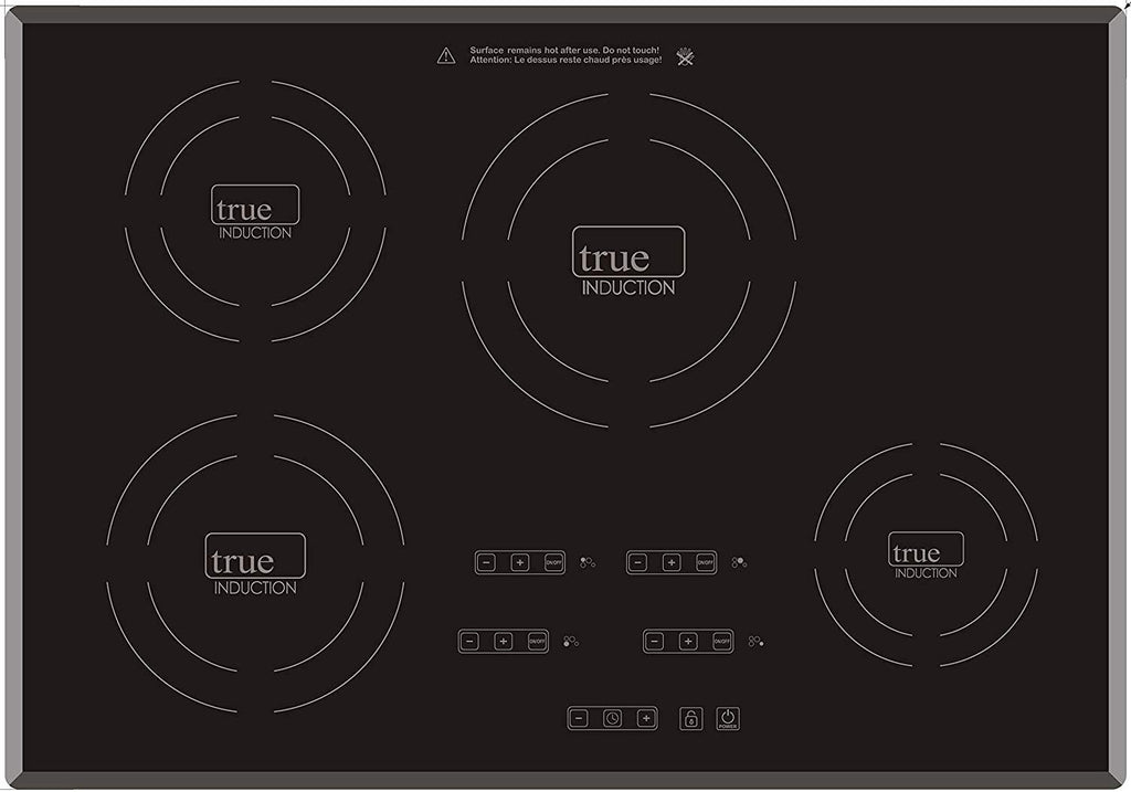TI-4B 30 inch Built-In 4 Burner Induction Glass-Ceramic Cooktop, 7400W, UL858 Certified