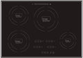 TI-4B 30 inch Built-In 4 Burner Induction Glass-Ceramic Cooktop, 7400W, UL858 Certified