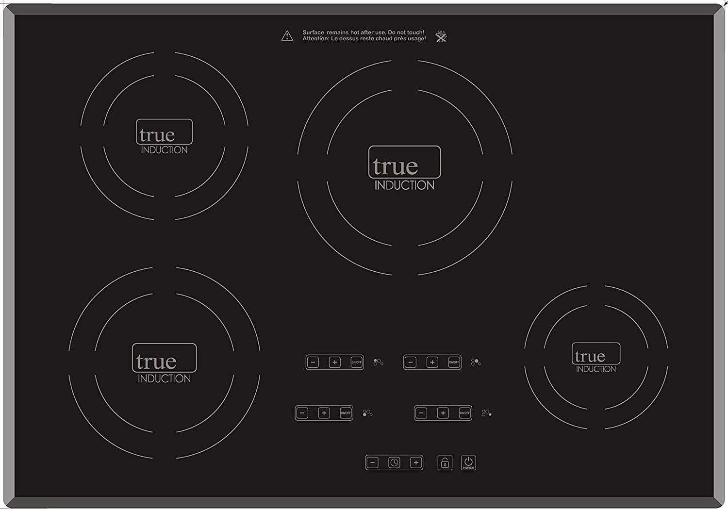 TI-4B 30 inch Built-In 4 Burner Induction Glass-Ceramic Cooktop, 7400W, UL858 Certified