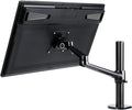 HUION Single Monitor Arm, VESA Desk Monitor Mount – for Monitors Up to 32 Inches and 17.6 lbs, Heavy Duty Fully Adjustable Stand, Computer Monitor Arms with Clamp/Grommet Mounting Base