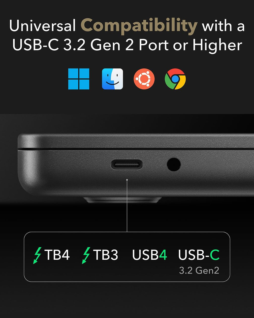 Cudy USB 3.2 Gen 2 Dual 4K 60Hz Display Docking Station, Up to 2 Monitor Display, 10Gbps USB C, 2 HDMI & Display Ports, 1000Mbps RJ45 Port, 100 Watts PD, 150 Watts PSU, DisplayLink, CS700