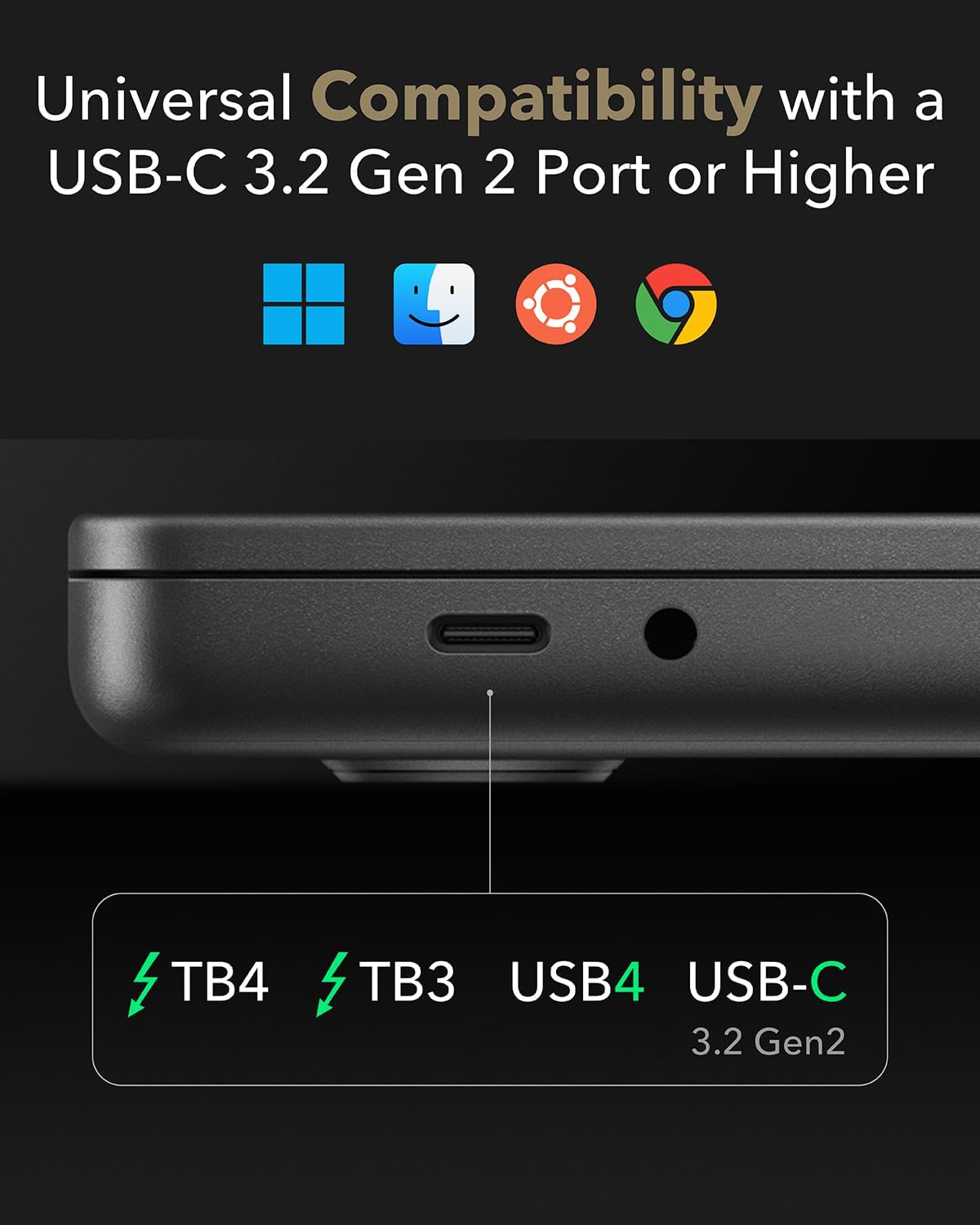Cudy USB 3.2 Gen 2 Dual 4K 60Hz Display Docking Station, Up to 2 Monitor Display, 10Gbps USB C, 2 HDMI & Display Ports, 1000Mbps RJ45 Port, 100 Watts PD, 150 Watts PSU, DisplayLink, CS700