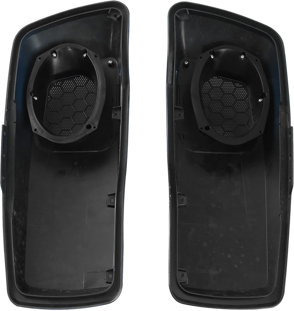 HR3 Electric Blue Saddlebag Lids w/ 6'x9' Speaker Grills Compatible with 2014-later Harley Touring Road Glide Street Glide Ultra Limited Electra Glide Standard Models