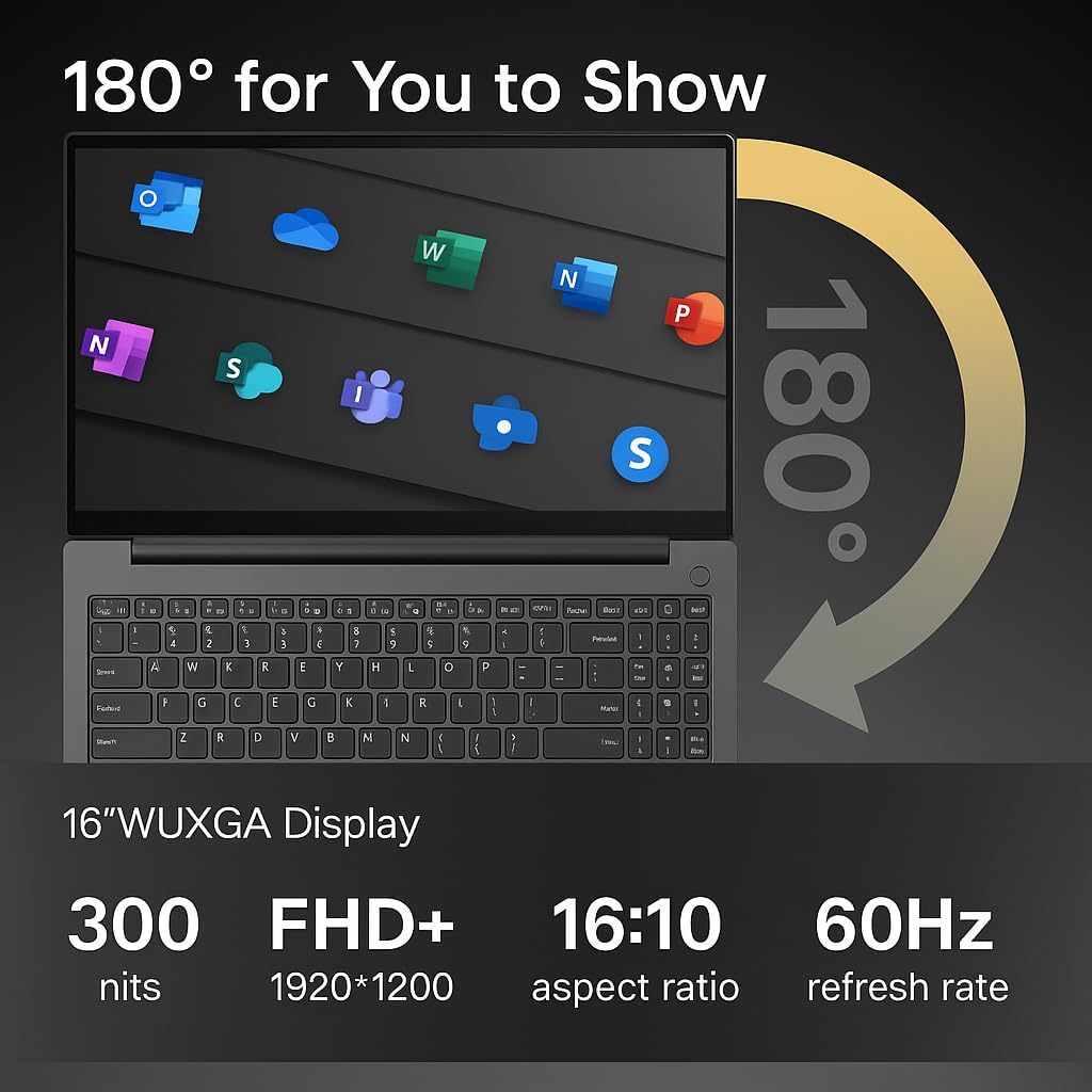 Lenovo 2026 New Generation 16' WUXGA Thinkbook Business Laptop, Intel Core i5-13420H Processor, 64GB RAM, 2.5TB Storage(2TB SSD + 500GB External), Long Battery Life, Ultra Quiet Design, Windows 11 Pro