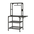 3D Printer Stand, Heavy Duty Table with Filament Storage Rack, T-Shaped Spools Holder with Wheels, Print
