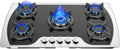 Gas Cooktop, 35''Tempered Glass Stovetop Cooker Built-In Gas Hob with 5 Burners NG/LPG Convertible Gas Cooktops for Kitchen, Home, Apartments, RVs (Style 2)