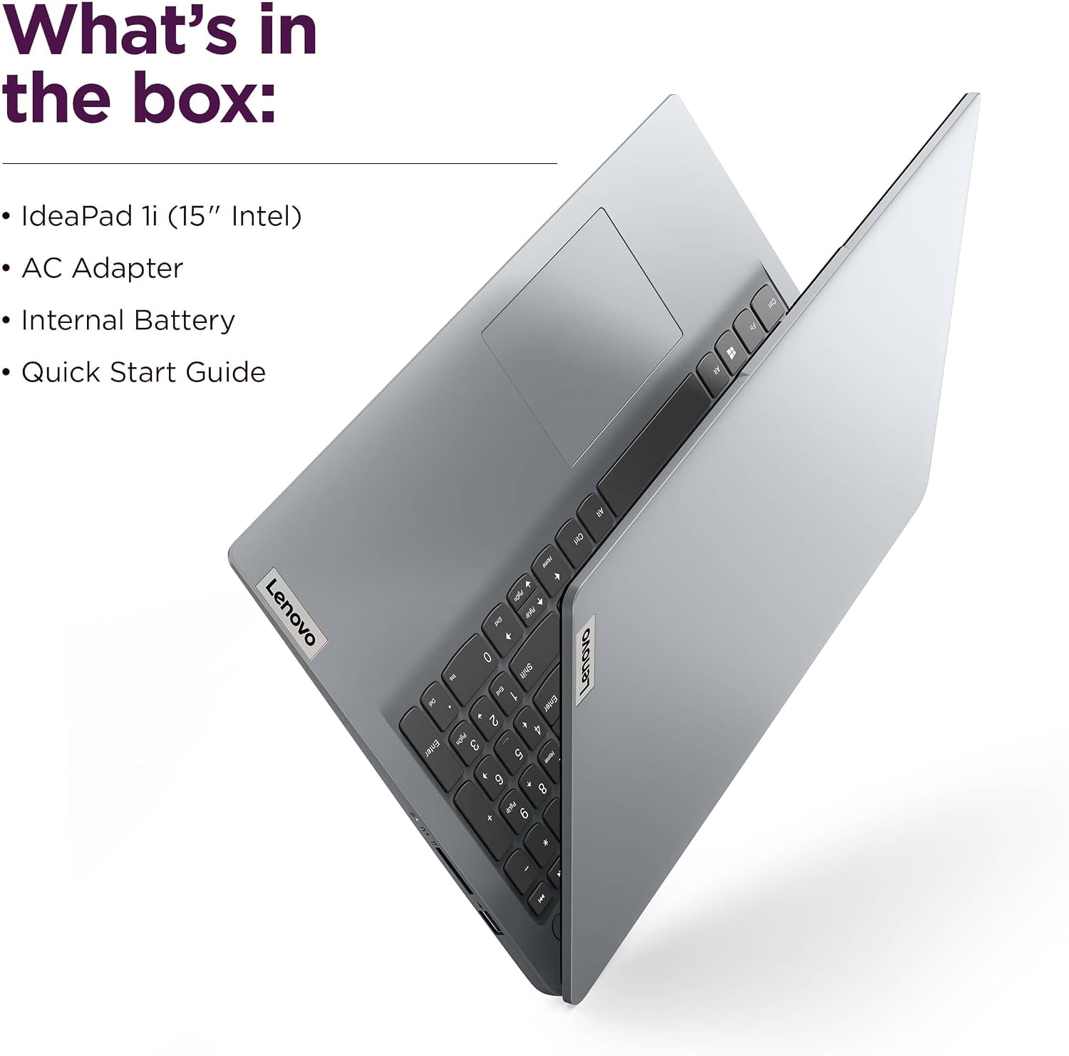 Lenovo IdeaPad 1i 15.6' HD Laptop (12GB RAM, 512GB SSD + 128GB eMMC, 1-Year Microsoft Office 365, Intel Celeron N4500) for Student, Home, Business, Numeric Keypad, Wi-Fi 6, Win 11 Home in S
