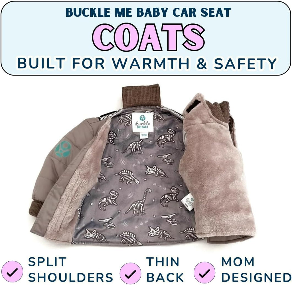 Buckle Me Baby Winter Coat | Toastiest Car Seat Jacket for Boys and Girls - Featured on Shark Tank 6 Months - 6 Years