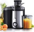 800W Centrifugal Juicer, Multifunctional Fruit & Veg Juice Maker, Stainless Steel, 2 Speeds, Safe, High Juice Yield, Easy to Clean