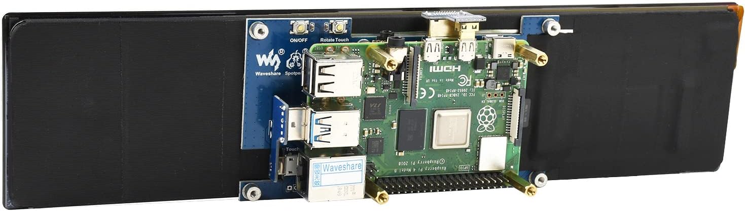 Waveshare 11.9inch Capacitive Touch Screen LCD Compatible with Raspberry Pi 5/4B/3B+/3A+/2B/B+/A+/Zero/Zero W/WH/Zero 2W CM3+/4 320×1480 Resolution HDMI IPS Supports Jetson Nano/Windows