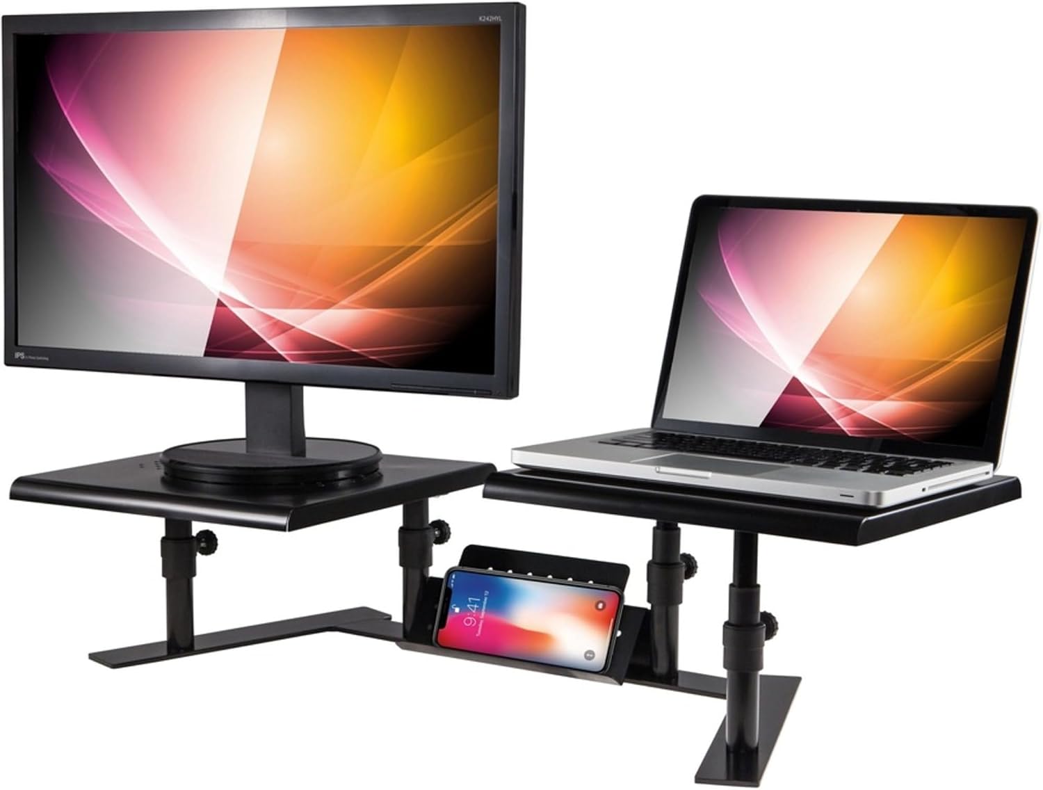 Allsop 31883 Metal Art ErgoTwin Dual Monitor Stand