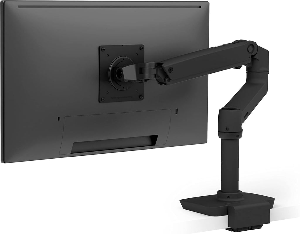 Ergotron – LX Single Monitor Arm, VESA Desk Mount – for Monitors Up to 34 Inches, 7 to 25 lbs – Low Profile Clamp, Matte Black