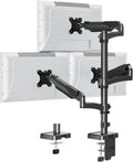 Triple Monitor Mount Fits Max 32' Computer Screen, Holds up to 17.6lbs Each Arm, 3 Monitor Desk Mount, Triple Stand with Tilt Swivel Rotation, VESA Mount 75/100mm