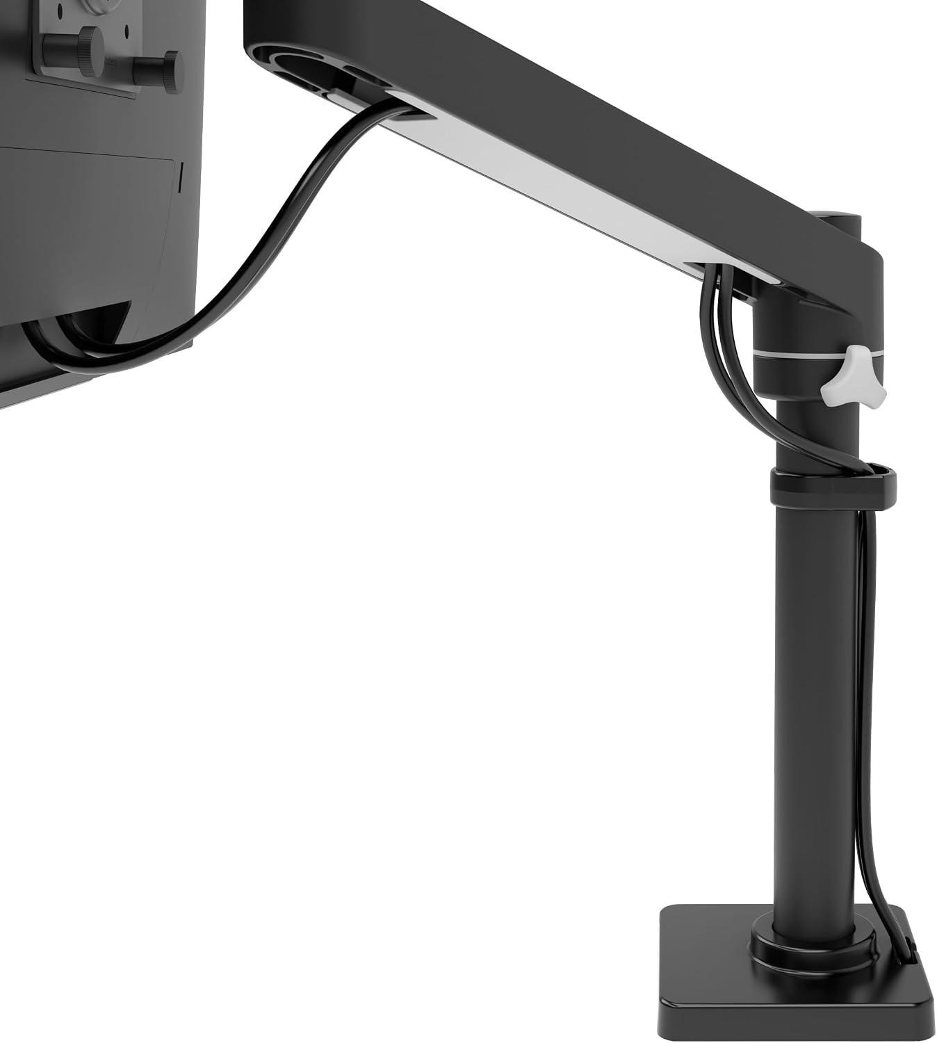 Ergotron – NX Single Monitor Arm, VESA Desk Mount – for Monitors Up to 34 Inches, 0 to 18 lbs – Matte Black