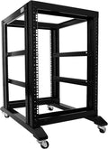 15U 4 Post Open Frame 19inch Server/Audio Steel Rack 22inch Deep