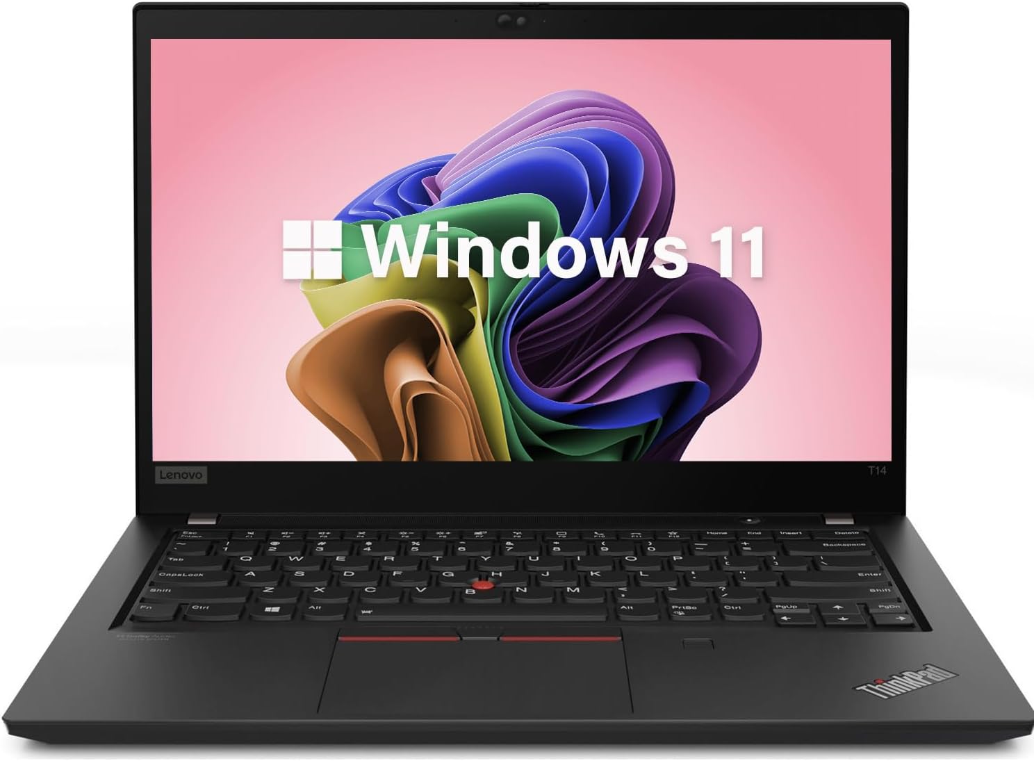 Lenovo ThinkPad T14 Gen 2 Business Laptop, 14' Full HD (1920 x 1080) Display, 11th Gen Quad-Core i7-1165G7, 16GB DDR4 RAM, 512GB SSD, Backlit Keyboard, HDMI, Windows 11 Pro (Renewed)