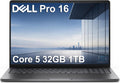 Dell Pro 16 (Next Gen Latitude 3550) Business Laptop (16' FHD+ Anti-Glare, Intel Core 5 120U, 32GB DDR5, 1TB SSD), 1080p IR Webcam, Backlit, Thunderbolt 4, Wi-Fi 6E, Win 11 Pro, Magnetite, PC16250
