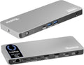 Plugable USB C Docking Station 5 Monitors, 140W DisplayLink Dock Connects up to Five 4K Displays for MacBook Windows Thunderbolt 4 Laptops, 2X HDMI, 3X USBC 2.5Gbps Ethernet, Driver Required DL7400