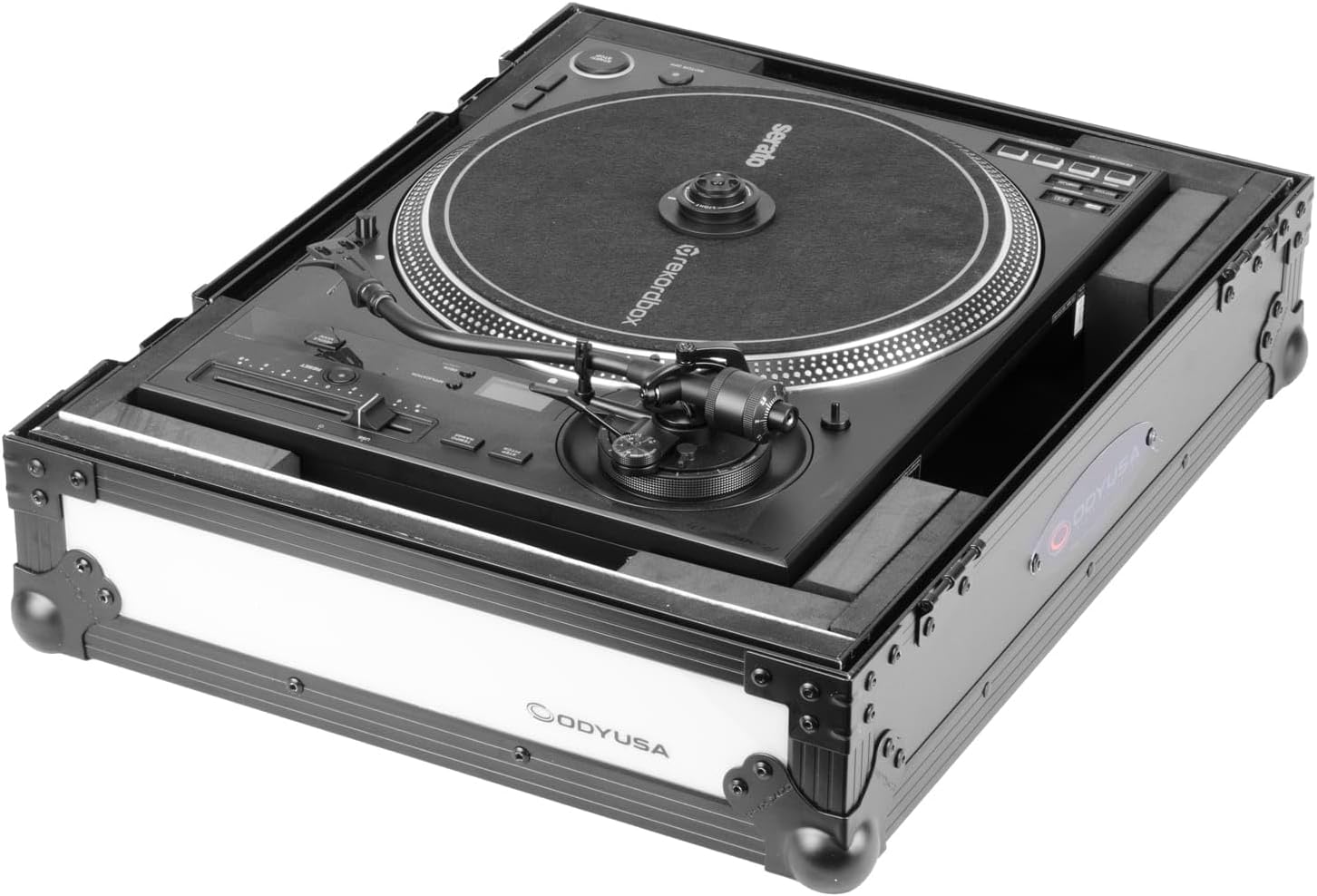 Odyssey LED Black Label Pioneer DJ PLX-CRSS12 / Technics 1200 Turntable Flight FX Case