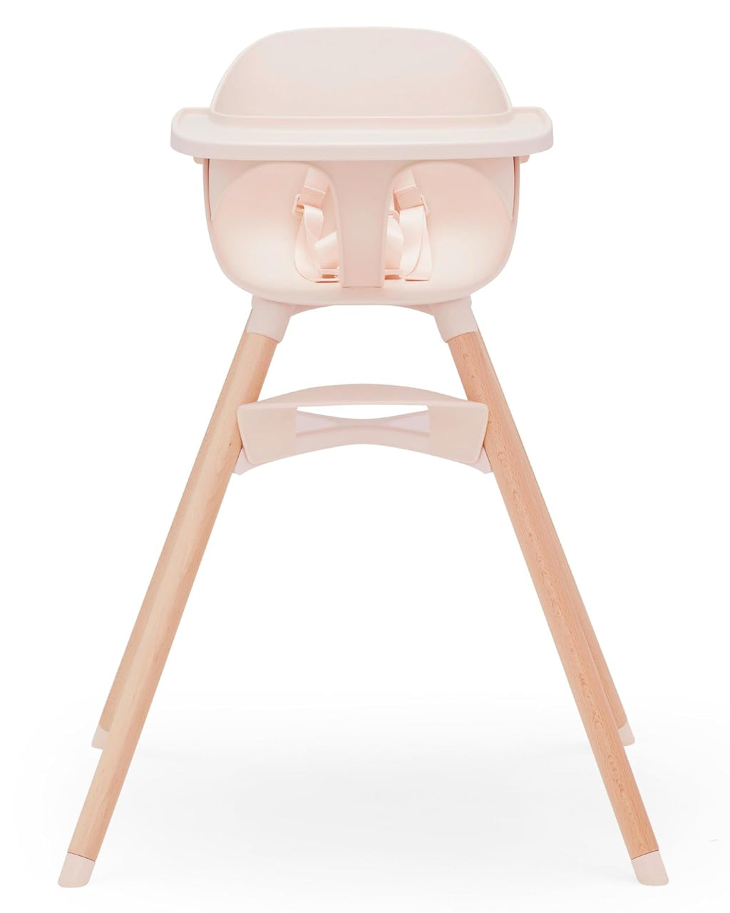 Lalo The Chair Convertible 3-in-1 High Chair for Babies & Toddlers, Dishwasher Safe Tray, Adjustable Footrest, Grapefruit