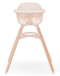 Lalo The Chair Convertible 3-in-1 High Chair for Babies & Toddlers, Dishwasher Safe Tray, Adjustable Footrest, Grapefruit