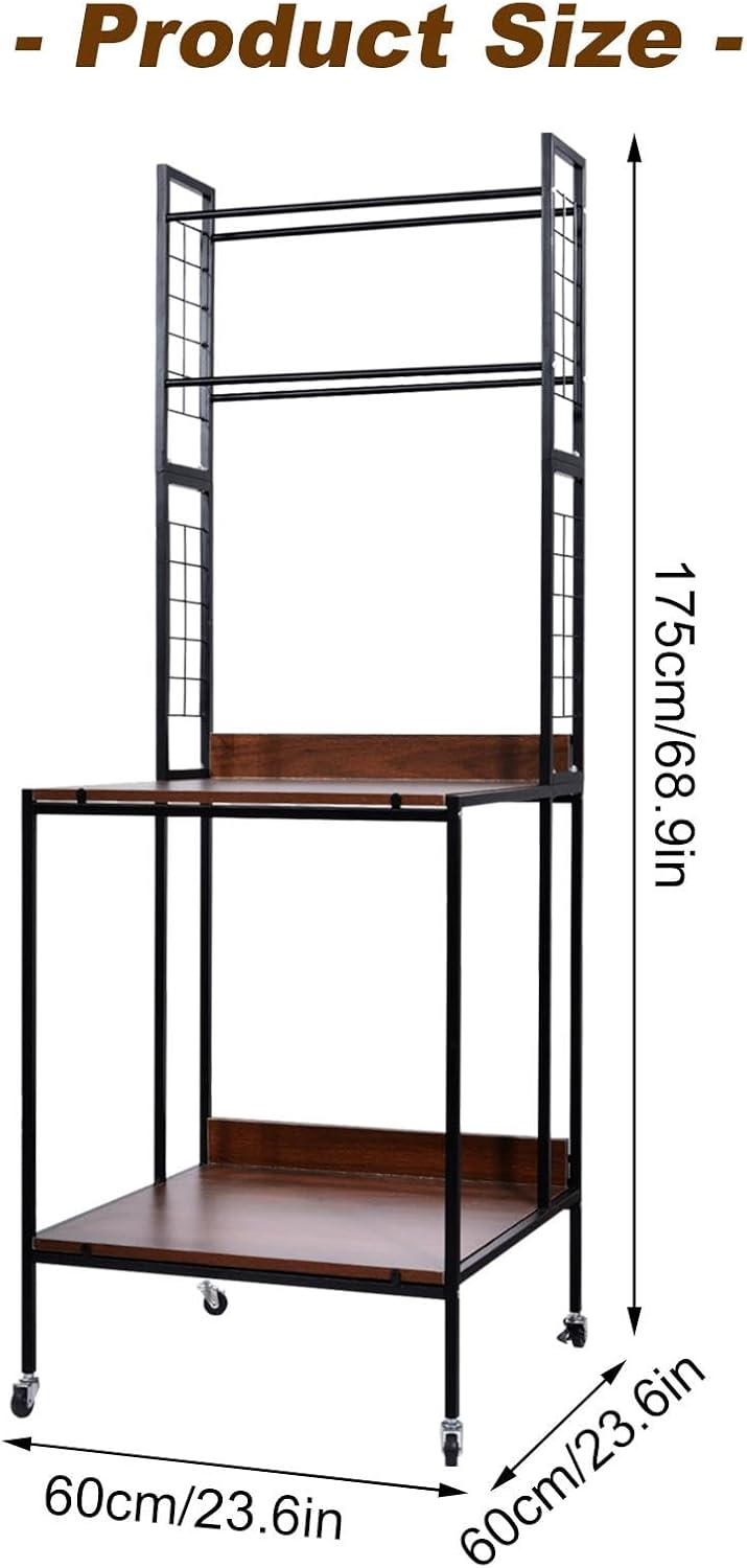 2 Tier 3D Printer Filament Storage Rack,Mobile Printer Stand with Wheels - Heavy Duty Shelf, Sturdy Filament Organizer for 3D Printer Filaments ABS/TPU/Nylon(2 Printers, 20 Consumables)