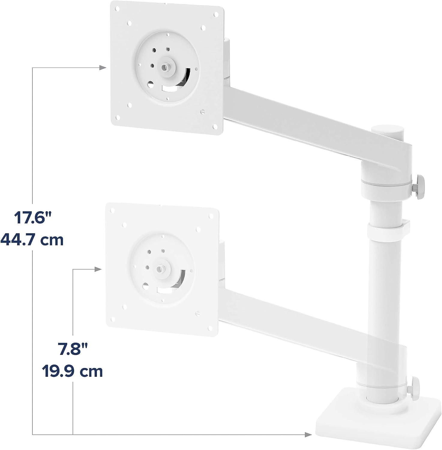 Ergotron – NX Single Monitor Arm, VESA Desk Mount – for Monitors Up to 34 Inches, 0 to 18 lbs – White