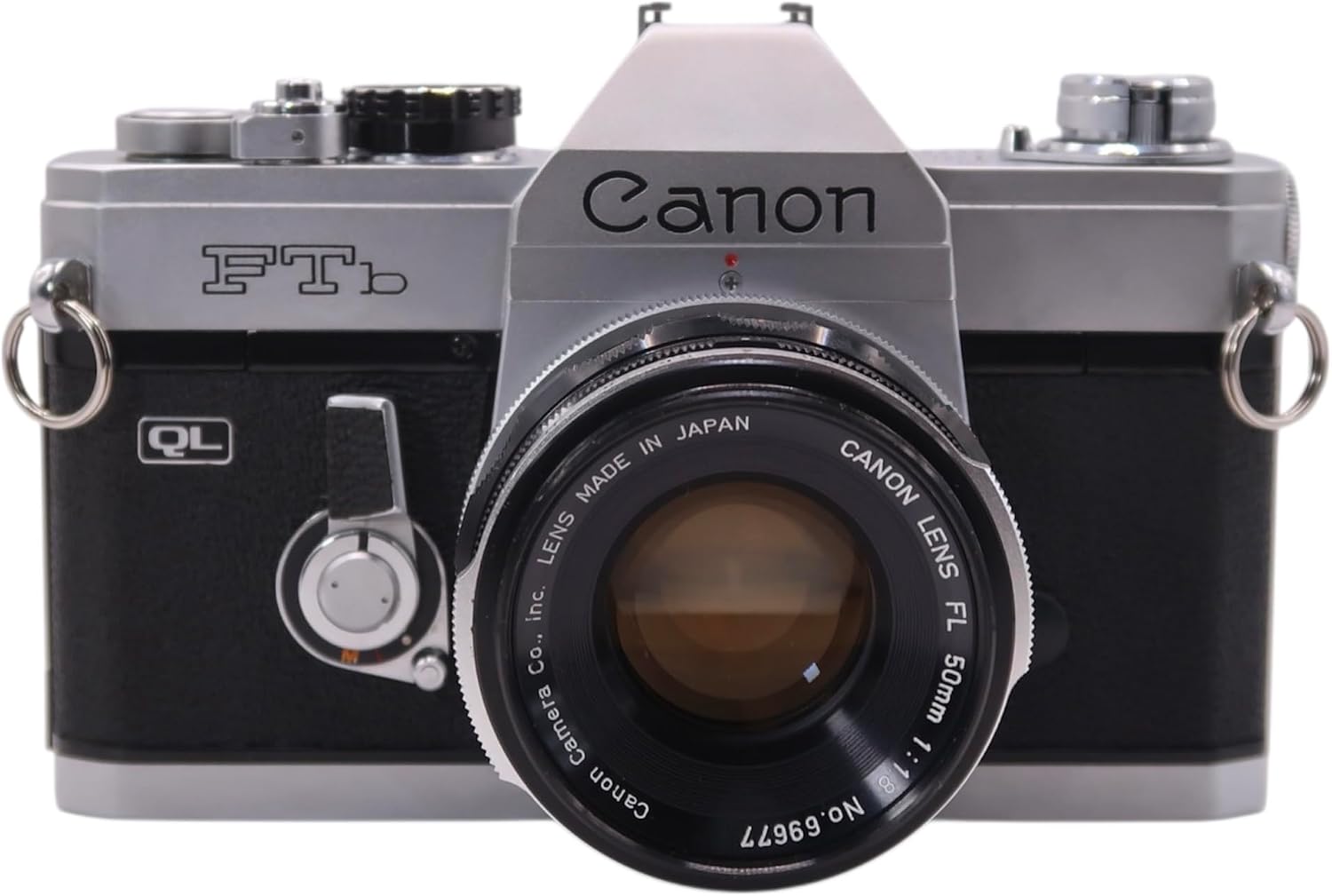 Canon FTb-QL Manual Focus SLR Camera With Canon 50mm f/1.8 FL Lens (Renewed)