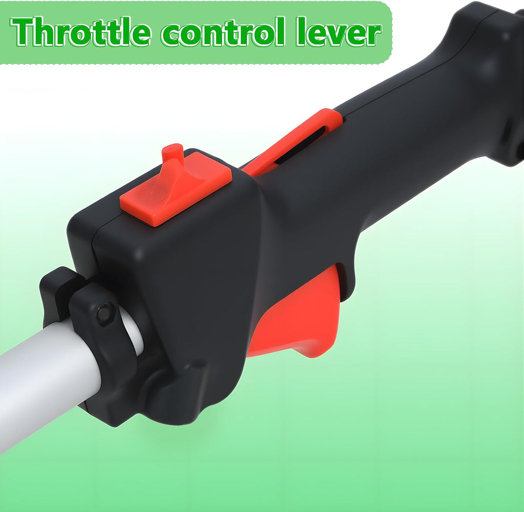 Multi-in-1 52CC Gas Powered Trimming Tool, 2-Cycle Weed Eater String Trimmer Brush Cutter Hedge Trimmer Edger Pole Saw Chainsaw Pruner with Extension Pole for Yard Lawn Care (8-in-1)