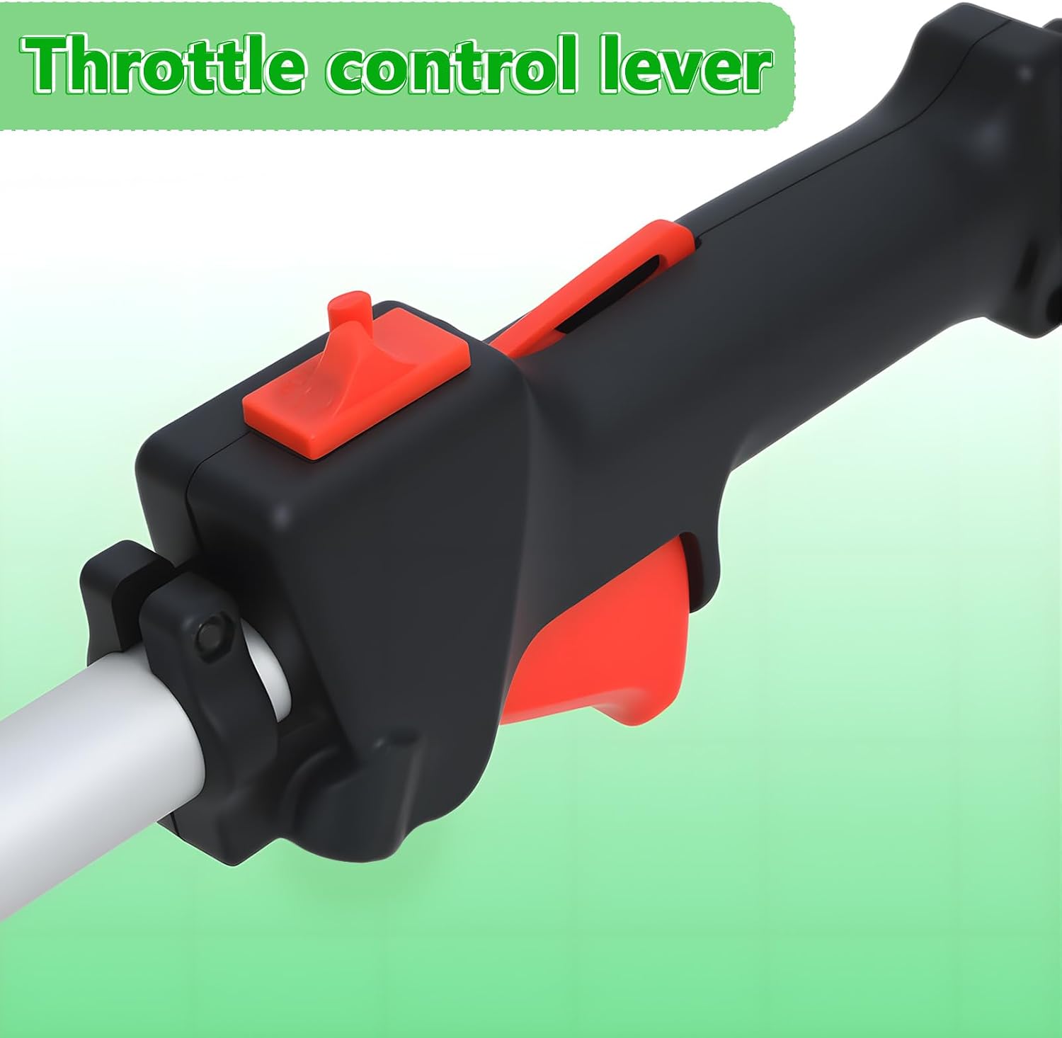 Multi-in-1 52CC Gas Powered Trimming Tool, 2-Cycle Weed Eater String Trimmer Brush Cutter Hedge Trimmer Edger Pole Saw Chainsaw Pruner with Extension Pole for Yard Lawn Care (8-in-1)