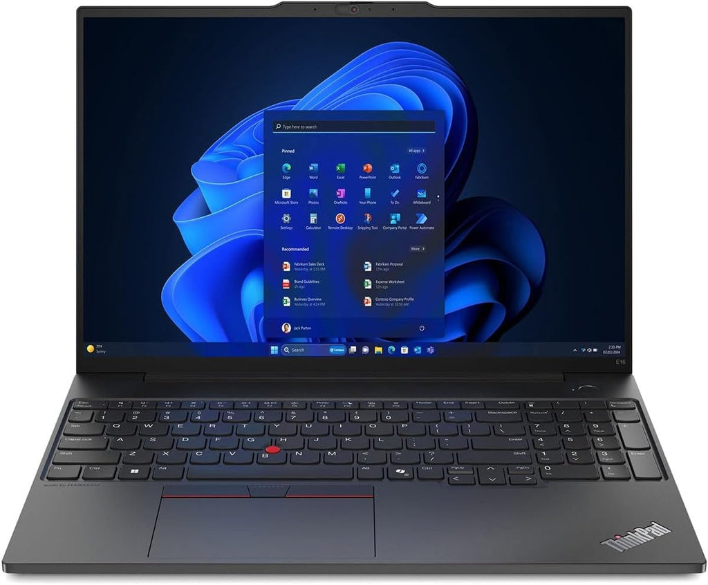 Lenovo ThinkPad E16 G2 Laptop Computer, 16' FHD+, AMD 8-Core Ryzen 7 7735HS, 16GB DDR5 RAM, 1TB PCIe SSD, WiFi 6E, Windows 11 Pro