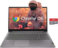 Lenovo 15.6' FHD Chromebook, IdeaPad 3i Laptop, Intel Celeron N4500, 4GB RAM, 128GB Storage(64GB eMMC + 5ave 64GB Flash Memory), Webcam, HDMI, Bluetooth, Chrome OS, Arctic Grey