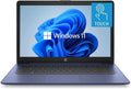 HP 14' HD Touchscreen Laptop, Windows 11, Intel Celeron Dual-Core Processor Up to 2.60GHz, 4GB RAM, 64GB SSD, Webcam, Dale Blue (Renewed)
