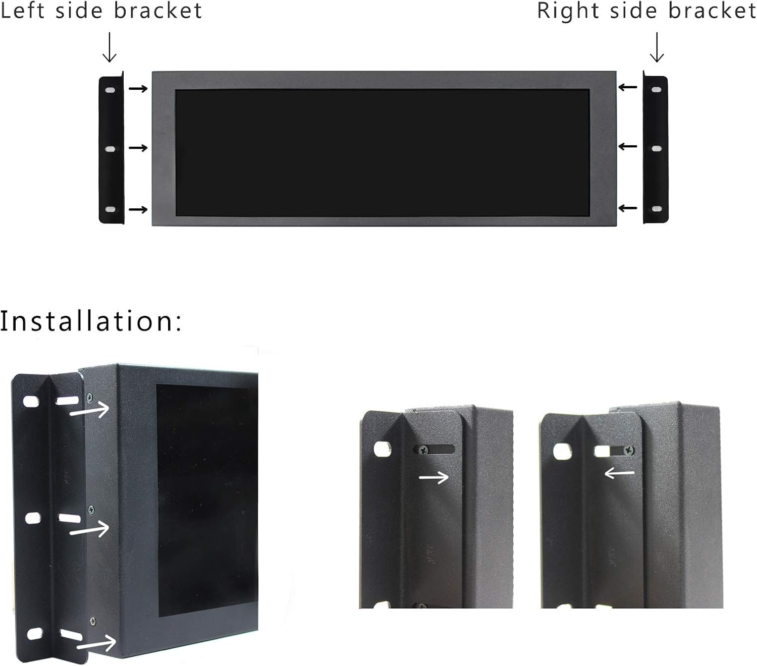 VSDISPLAY 14.9inch 1280x390 LCD Monitor VS149ZJ01,which with Screen LTA149B780F and DVI VGA Input Controller Board 68676, as a bar Display Monitor/Advertising Screen