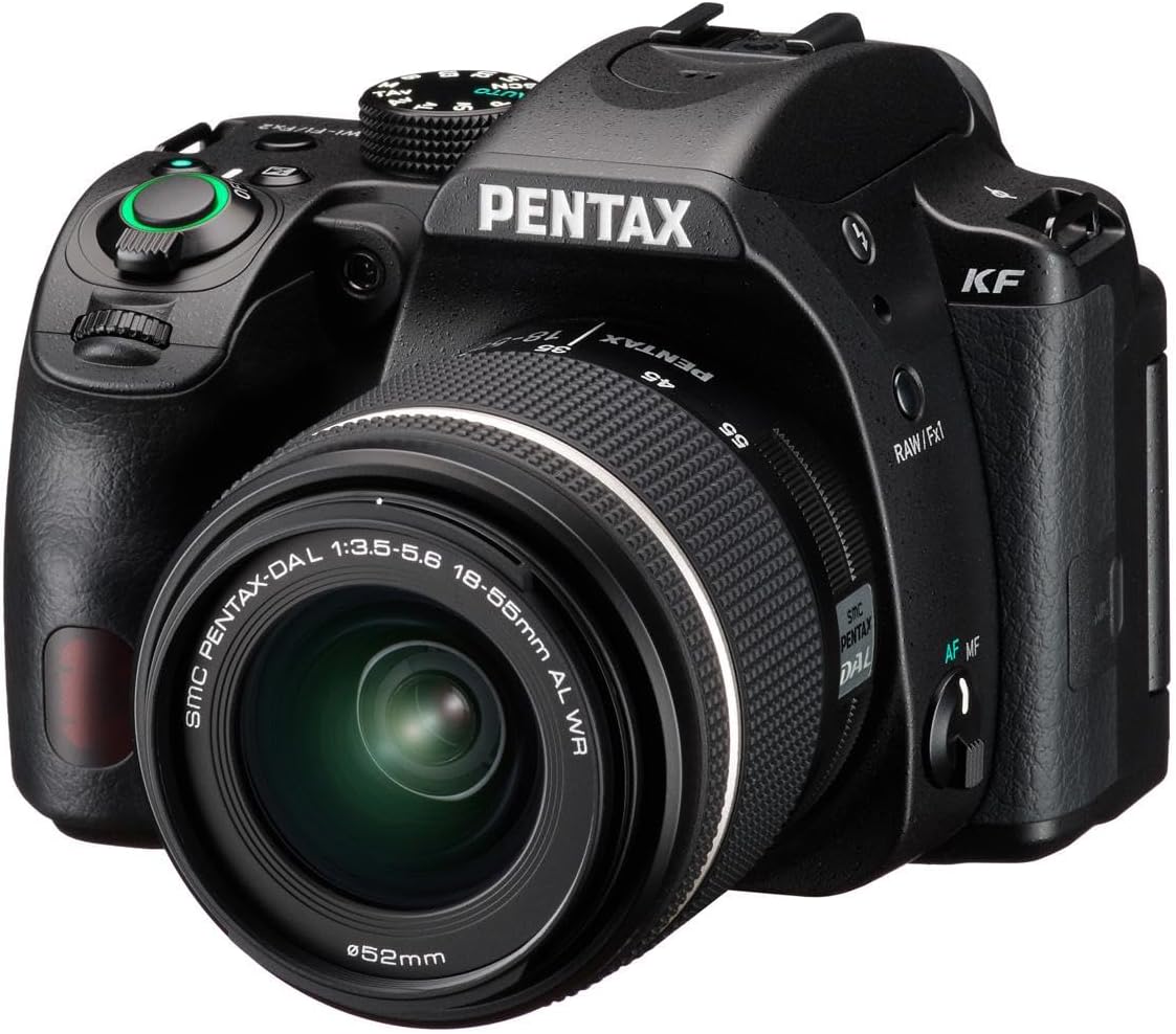 PENTAX KF APS-C Digital SLR Camera 18-55 WR kit with Dustproof, Weather-Resistant and Vari-Angle LCD Monitor, Black