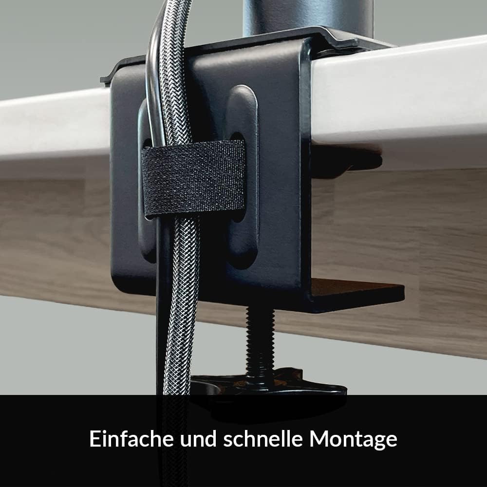 ARCTIC X1-3D - Monitor Arm with Extendable Gas Arm, Support Monitor up to 40' Ultrawide, up to 10 kg/22 lbs, with Cable Management, Adjustable - Black