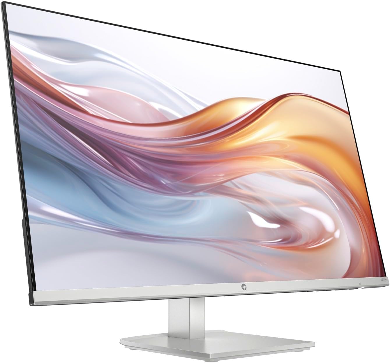 HP Series 5 527sh Monitor (Replaces M27h) 27' 100Hz IPS FHD (1920x1080) 99% sRGB Display, Adjustable Height & Tilt, Flicker Free, Anti-Glare, Black/Silver w/DKZ USB Port Expander
