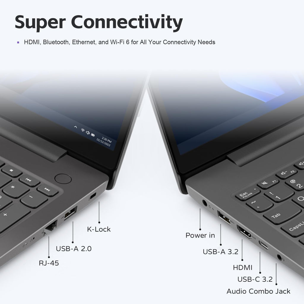 Lenovo Laptop V15 for Business (15.6' FHD Anti-Glare, Intel i7-1255U, 16GB RAM, 512GB PCIe SSD), Numeric Keypad, Type-C, Ethernet, Wi-Fi, Webcam, Military Grade, Win 11 Pro (Renewed)