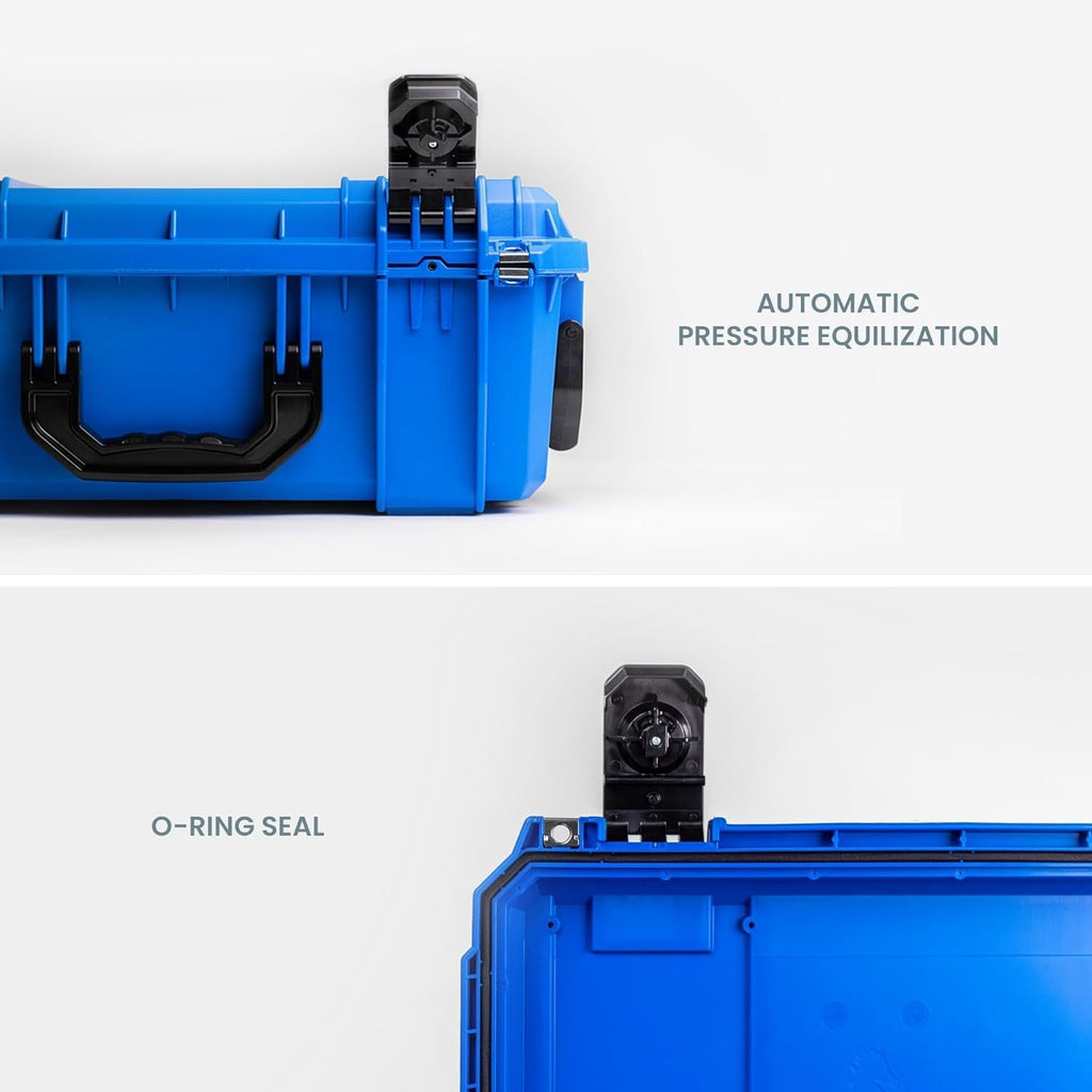 Seahorse 830 Professional Camera Case with Padded Dividers, TSA Approved, MIL‑Spec, IP67 Waterproof, USA Made for Photographers and Travel Enthusiasts