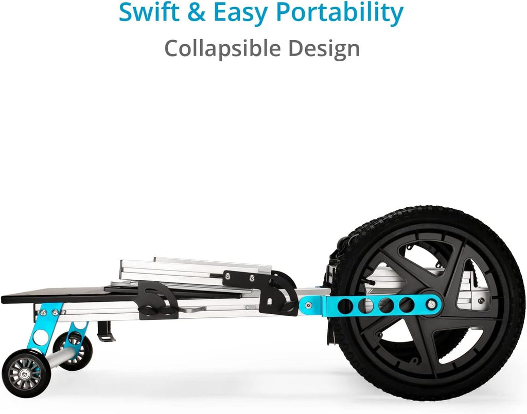 PROAIM Soundchief Vertical Channel Cart for Sound/Video Recording & Production w Rack Mount. Up/down Shelf Adjustment, Reliable Foot Brakes, Collapsible. Payload up to 30kg / 66lb. (CT-SDCF-CV4)