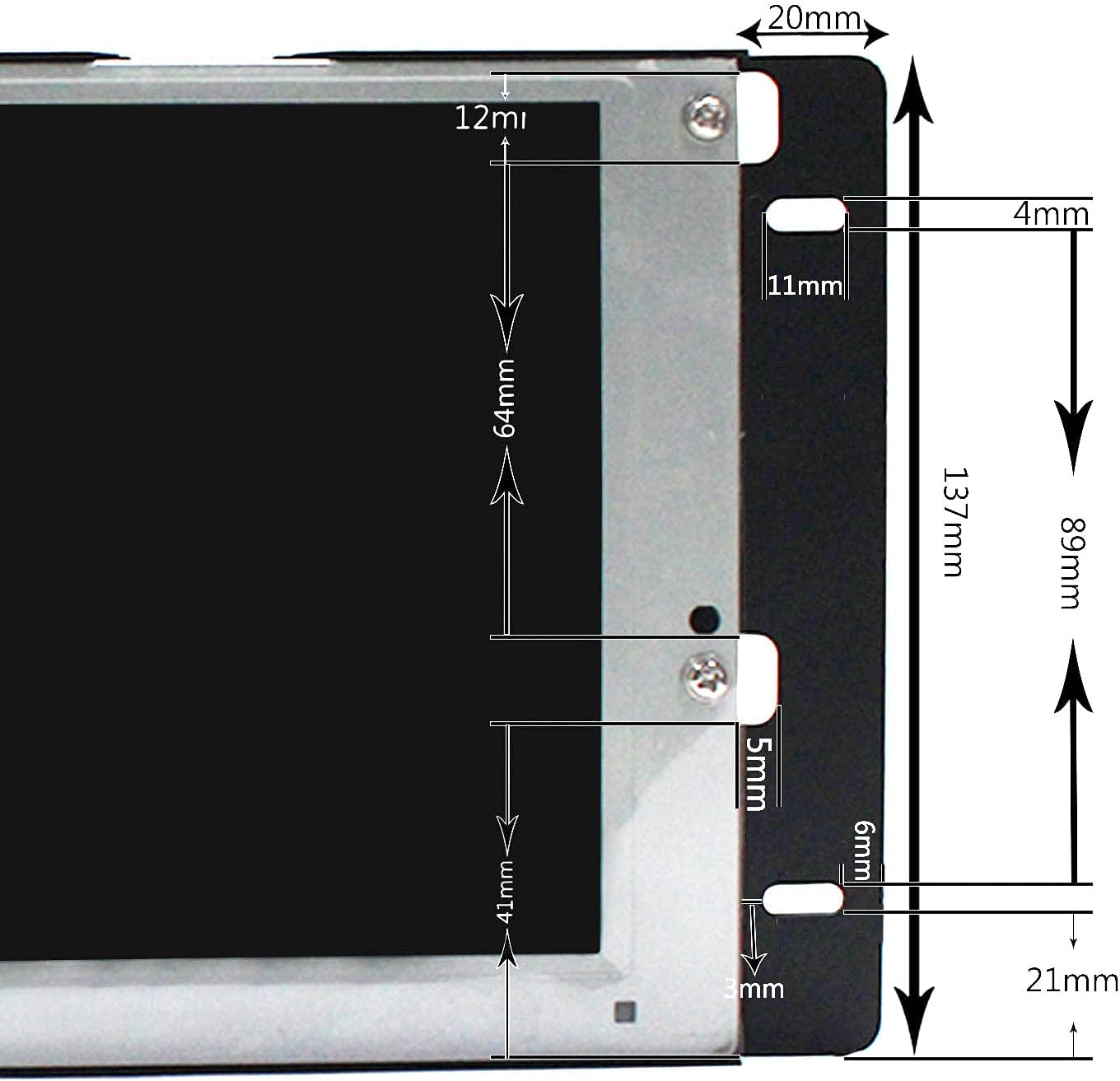 VSDISPLAY 14.9' 1280X390 LCD Screen LTA149B780F with VGA DVI Audio LVDs Controller Board 68676, Wall-Mounted,Work as Marquee Monitor, for Minor Cabinet Alterations