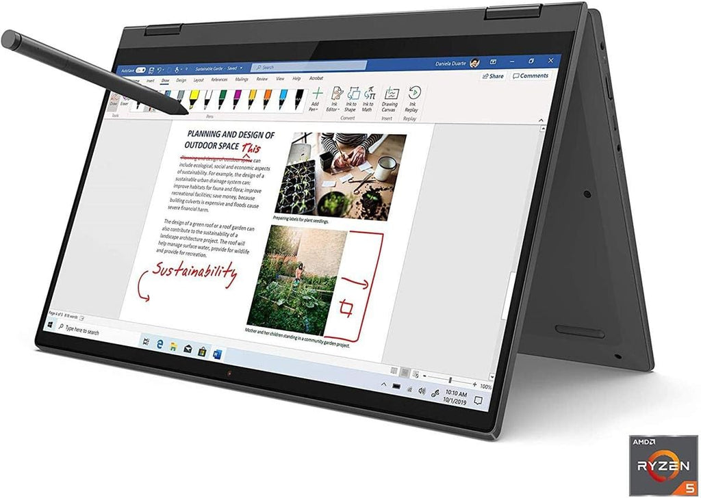 Lenovo Flex 5 14 2-in-1 Laptop, 14.0' FHD Touch Display, AMD Ryzen 5 4500U, 16GB RAM, 256GB Storage, AMD Radeon Graphics, Digital Pen Included, Win 10