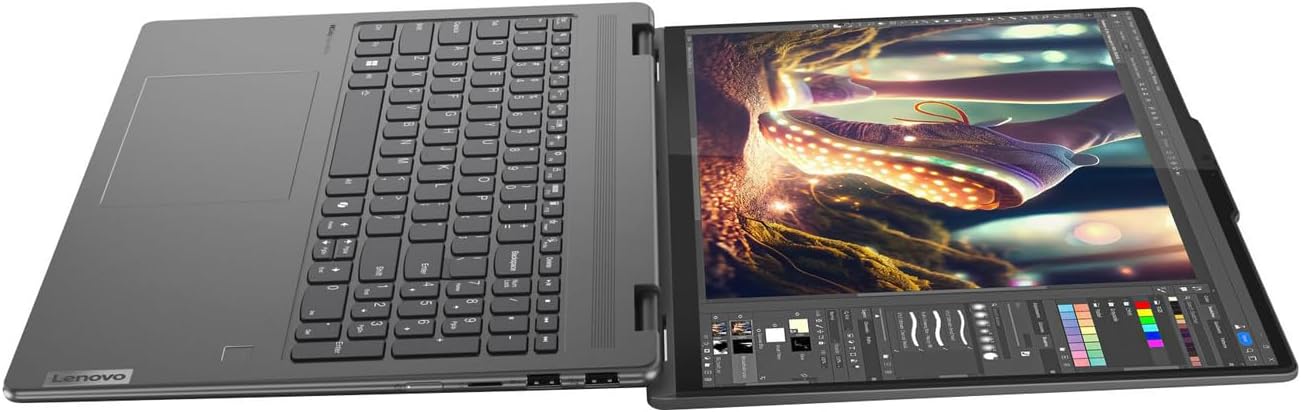 Lenovo Yoga 7i 2-in-1 Laptop, 16' 2K Touchscreen, Core Ultra 5 125U (Beats i7-1355U), 16GB LPDDR5X, 1TB SSD, 300 nits, Backlit, TB4, HDMI 2.1, FP, WiFi 6E, Webcam, PDG Portable Stand, Win 11 Pro