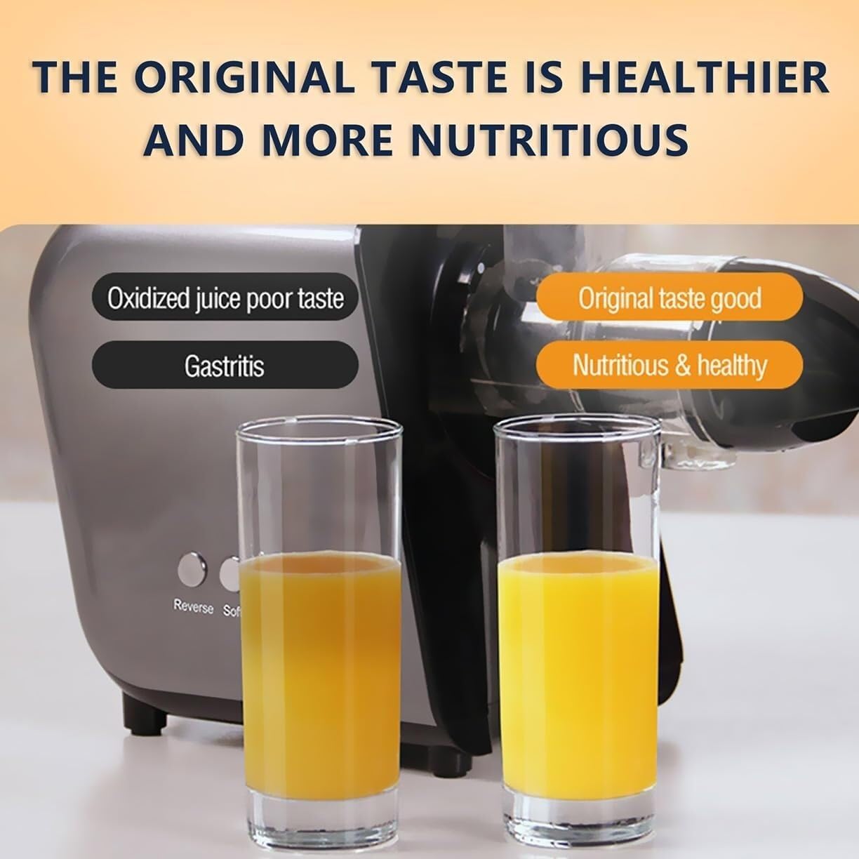 High Juice Yield, 3-Stage Filtration, Quiet Operation, Easy to Clean for Healthy Juicing at Home