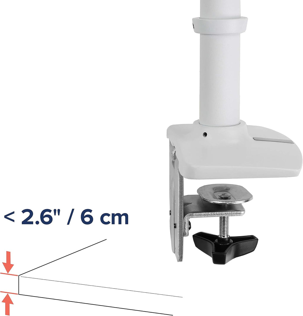 Ergotron – LX Monitor Arm, Single Monitor Desk Mount – fits Flat Curved Ultrawide Computer Monitors up to 34 Inches, 7 to 25 lbs, VESA 75x75mm or 100x100mm – White