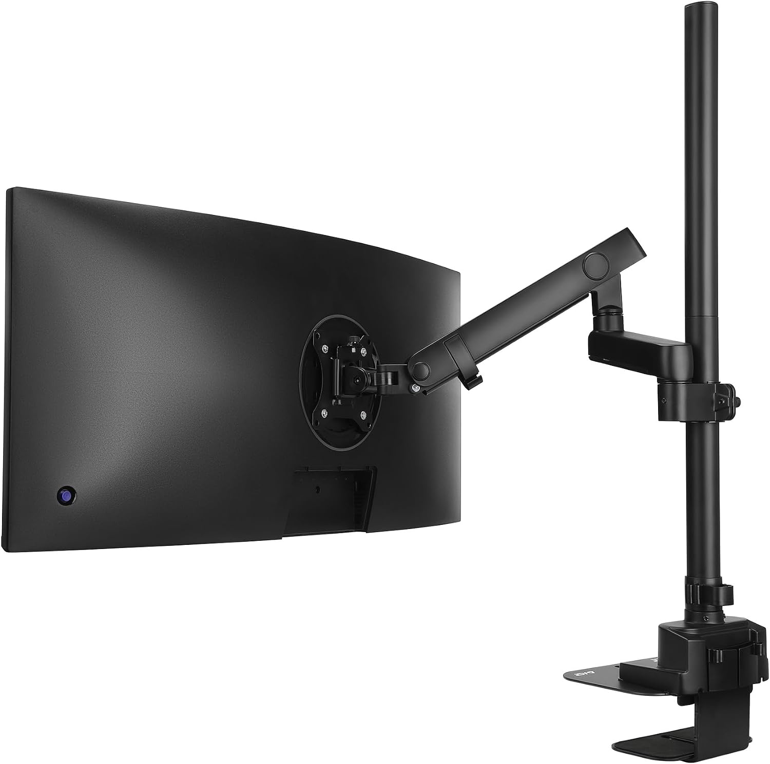 AVLT Single 40 Inch Monitor Arm Pole Top Mount with USB-C&A Ports-Black, Supports 26.4 lbs (12kg), Ultrawide Screen Fit, VESA Compatible, Tilt, Swivel, Rotate, Ergonomic Adjustable Height, Durable