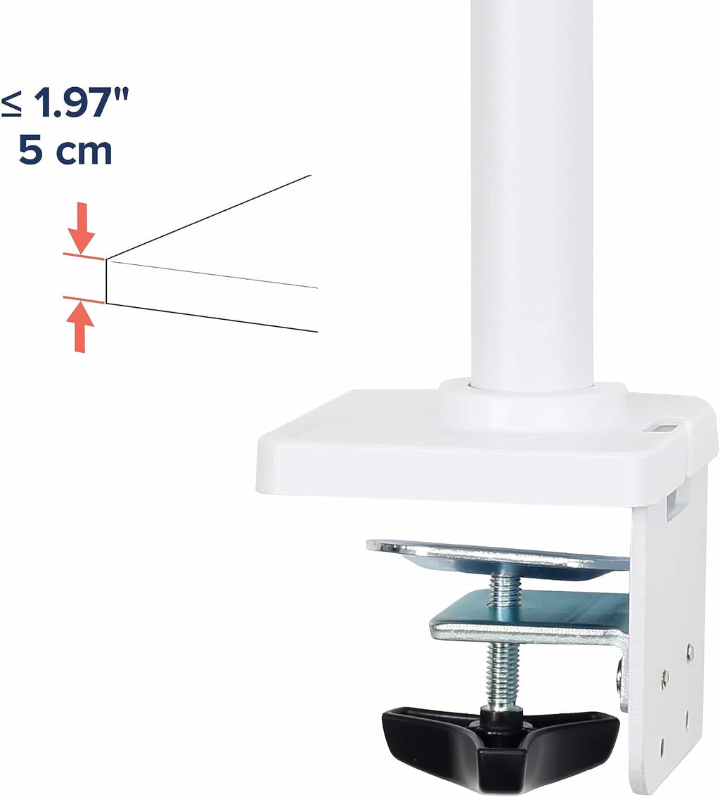 Ergotron – NX Single Monitor Arm, VESA Desk Mount – for Monitors Up to 34 Inches, 0 to 18 lbs – White