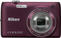 Nikon COOLPIX S4100 14 MP Digital Camera with 5x NIKKOR Wide-Angle Optical Zoom Lens and 3-Inch Touch-Panel LCD (Plum)