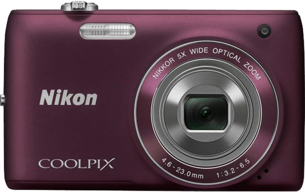 Nikon COOLPIX S4100 14 MP Digital Camera with 5x NIKKOR Wide-Angle Optical Zoom Lens and 3-Inch Touch-Panel LCD (Plum)